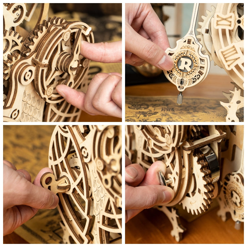 BricoKit™ - Gufo Orologio in Legno 3D