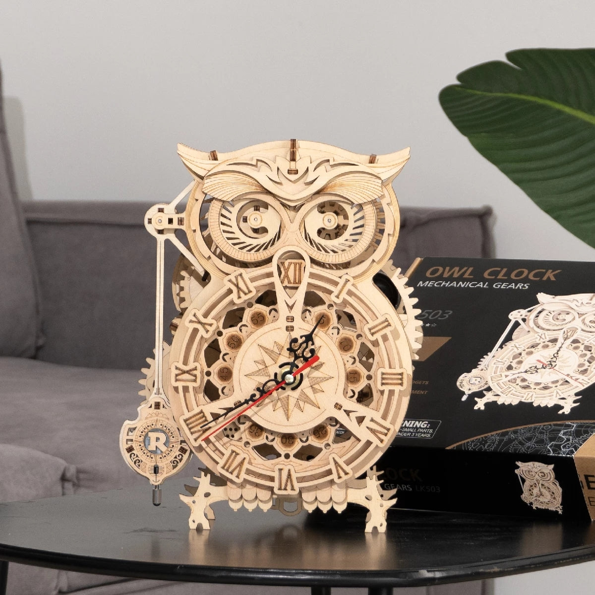BricoKit™ - Gufo Orologio in Legno 3D